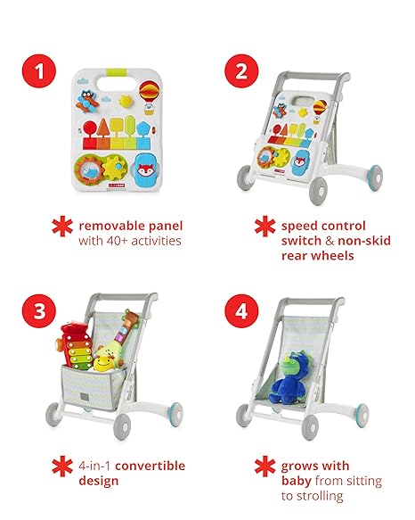 Skip Hop Explore & More 4-in-1 Baby Walker (features)