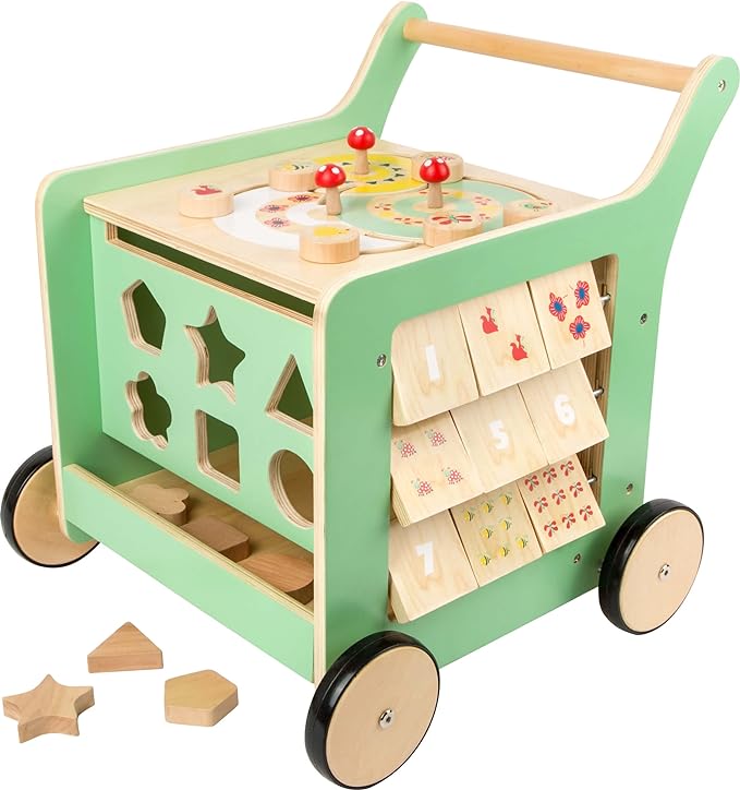 Small Foot Move It! Wooden Premium Pastel Baby Walker