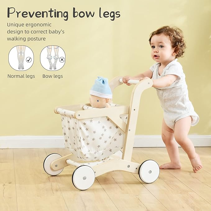 labebe Baby Push Walker Doll Stroller (ergonomic)
